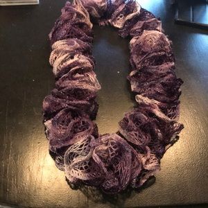 Handmade purple scarf